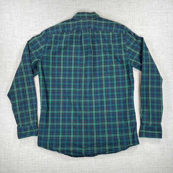 J Crew Slim Fit Button Down Shirts Mens L Blue Green Plaid Long Sleeve Lot of 2 - Picture 10 of 13